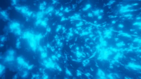 Flying through a space portal. Turquoise black hole. 3d loop Stock Footage 300655696