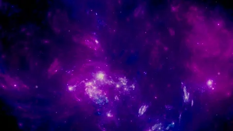 Flying Through Space, Starry outer space background Vidéo 144772105