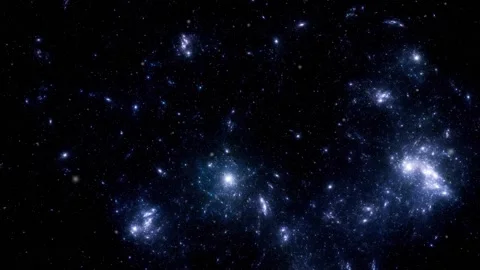 Flying Through Space, Starry outer space background 스톡 동영상 144773466