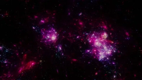 Flying Through Space, Starry outer space background 스톡 동영상 147670736