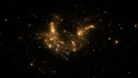 Flying Through Space. Starry outer space background texture Stock-Footage 151018489