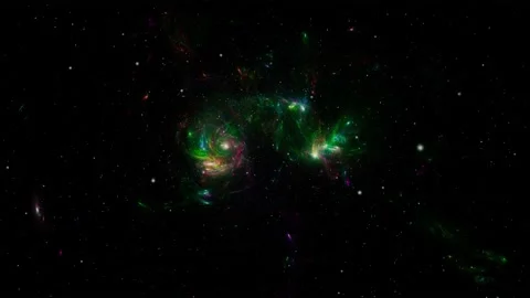 Flying Through Space. Starry outer space background texture Stock-Footage 151019557