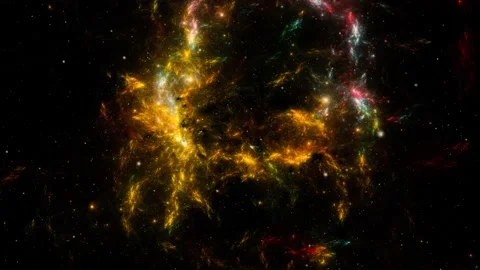 Flying Through Space, Starry outer space background Stock-Footage 151332523