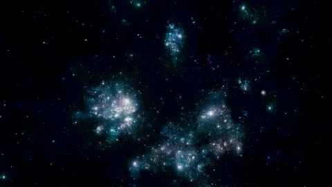 Flying Through Space, Starry outer space background Stock-Footage 151332909