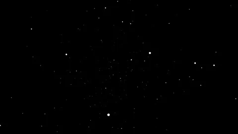 Flying Through Space Stars Particles 4K Seamless Loop Overlay Video stock 333611259