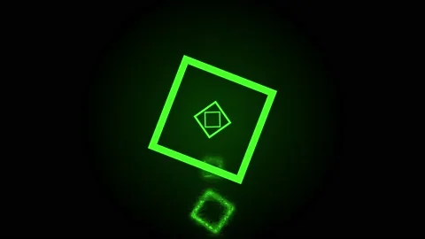 Flying through squares that are reflected on a scratched surface Stock Footage 170725239