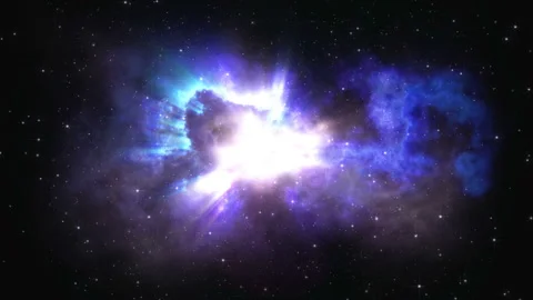 Flying through a star field Stock Footage 92641306