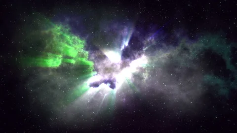 Flying through a star field Stock Footage 92862643