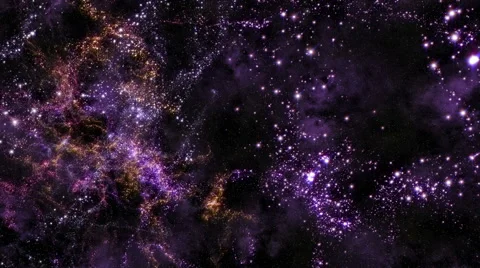 Flying through star fields and galaxies in deep space - Space 2102 HD, 4K Stock Footage 53158917