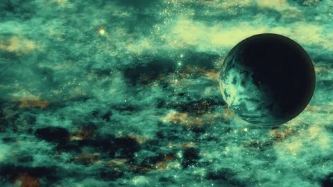 Flying through star fields and gas clouds in deep space (Loop). Stock Footage 70812845