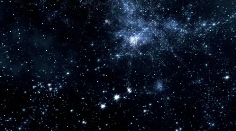 Flying through star fields in deep space - Space 2087 HD Stock Footage 50865659