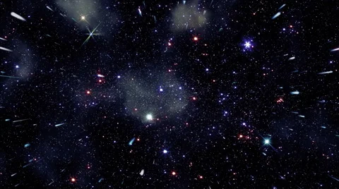 Flying through star fields in deep space - Space 2138 HD, 4K Stock Video Stock Footage 61379885