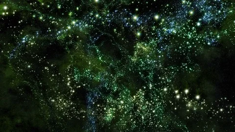 Flying Through Star Fields in Deep Space Stock Footage 95543906