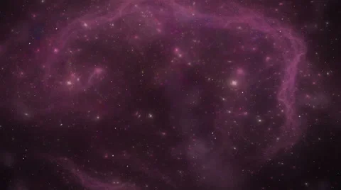 Flying through star fields in space Stock Footage