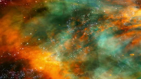 Flying through star fields in space - Space 2176 HD, 4K Stock Footage Video stock 64791926
