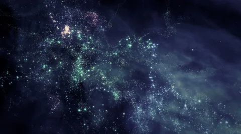 Flying through star fields in space - Space Travel 2199 HD, 4K Stock Footage Stock Footage 68151073