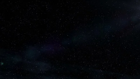 Flying through Star fields in space near a beautiful planets with asteroids Stock Footage 84947197