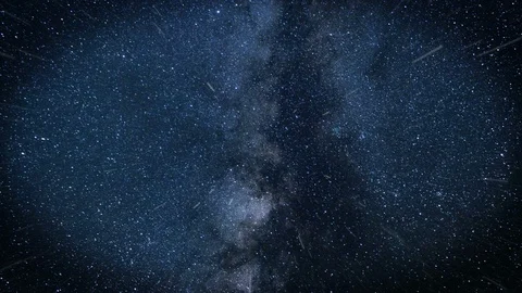 Flying through star fields in space. blue Video stock 93891729