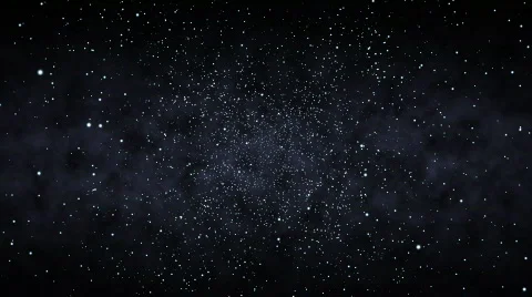 Flying Through a Starfield (30fps) Stock Footage