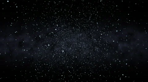 Flying Through a Starfield, Spinning (25fps) Stock Footage 264228