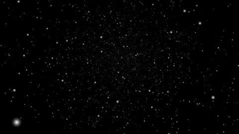 Flying Through Starry Galaxy with Glowing Stars and Cosmic Particles 4K Video 스톡 동영상 345161881