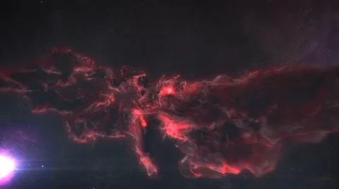 Flying Through Stars And Nebula Stock Footage 64269319
