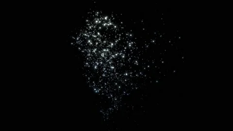 Flying through stars Video stock 138605479