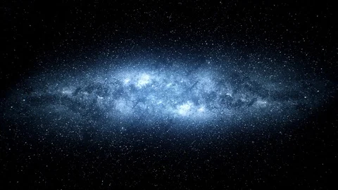 Flying through a stars in outer space. Vídeos de archivo 98136031