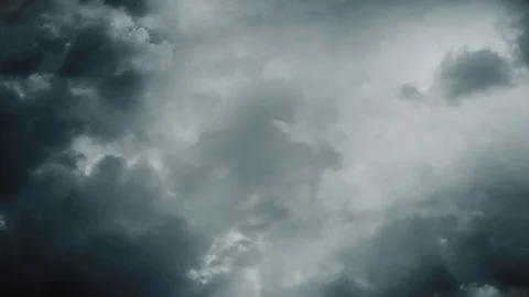 Flying through the storm clouds. Flashes of Lightning. Stock Footage 101409952
