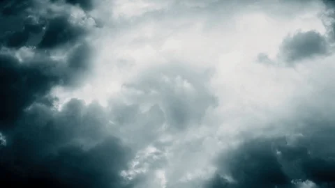 Flying through the storm clouds. Flashes of Lightning. Stock Footage 101410121