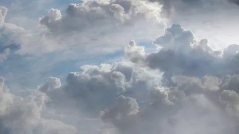 Flying Through Storm Clouds With Lightning Flashes, Dramatic Thunderstorm Stock Footage 337688068