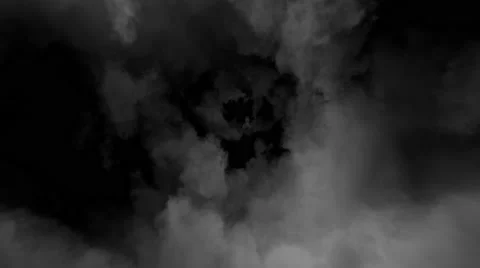 Flying through stormy clouds, looped Stock Footage 67384037