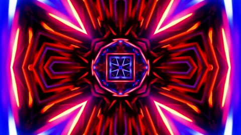 Flying through a tangle of colorful cables. Infinitely looped animation. Video stock 197777611