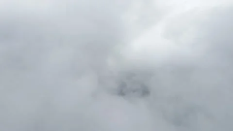 Flying through thick clouds. Rain clouds in the sky. Cumulus clouds, meteorology Vídeos de archivo 201185541