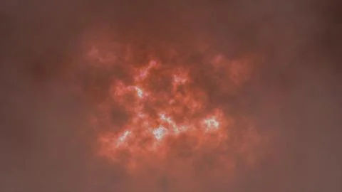 Flying through thundercloud lightning splash storm 3d animation Stock Photos