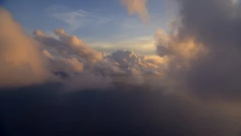 Flying through tropical clouds (163) Stock Footage 93663577