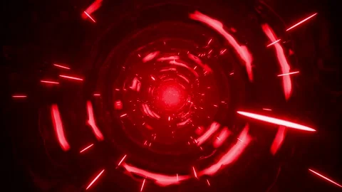 Flying through tunnel abstract background red 스톡 동영상 201010011