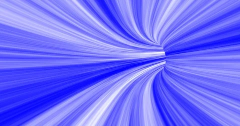 Flying through a twisting tunnel of soft blue and white streaks Stock Footage 101000384