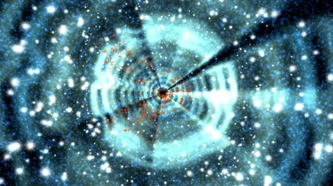 Flying through the universe Stock Footage 20403438