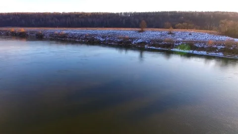 Flying through a valley Stock Footage 129117400