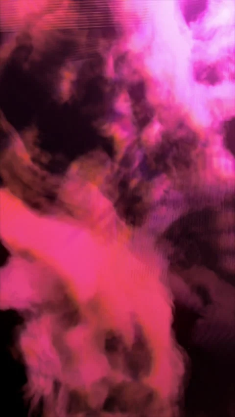 Flying through vibrant cosmic nebula galaxy in deep outer space glowing stars Vídeo Stock 317133523
