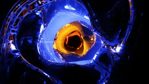 Flying through the whirlpool. Looped animation Stock Footage 200648345