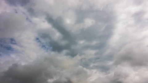 Flying Through Winter Clouds in Seamless Loop Video stock 195176617