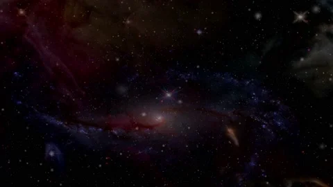 Flying throught the galaxy. Stock Footage 138742638