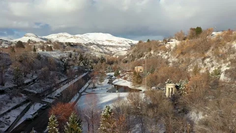 Flying Thru The Park 3 Stock Footage 166981483