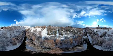 Flying Thru the Park in 8K 360VR 2 Stock Footage 166984035