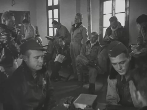 Flying Tigers in headquarters Stock Footage 158183974