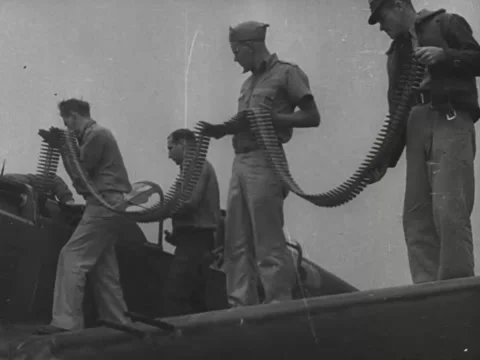 Flying Tigers loading and starting Curtiss P-40 Stock Footage 158183643