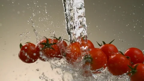 Flying tomatoes. Stock Footage 83722631