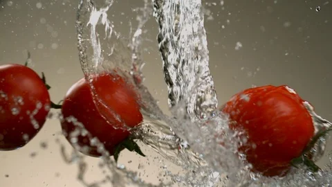 Flying tomatoes. Stock Footage 83722721